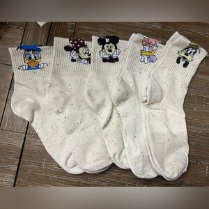 Disney Cream older kids One Piece Socks with Character Designs